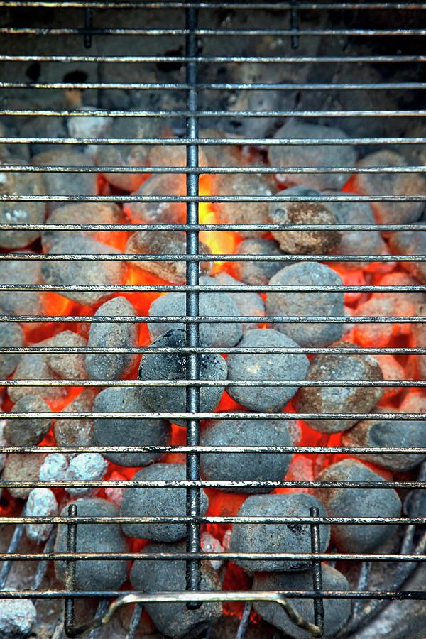 Glowing Hot Charcoal Briquettes Photograph by Petr Gross