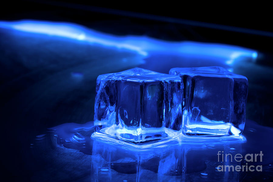 glowing ice