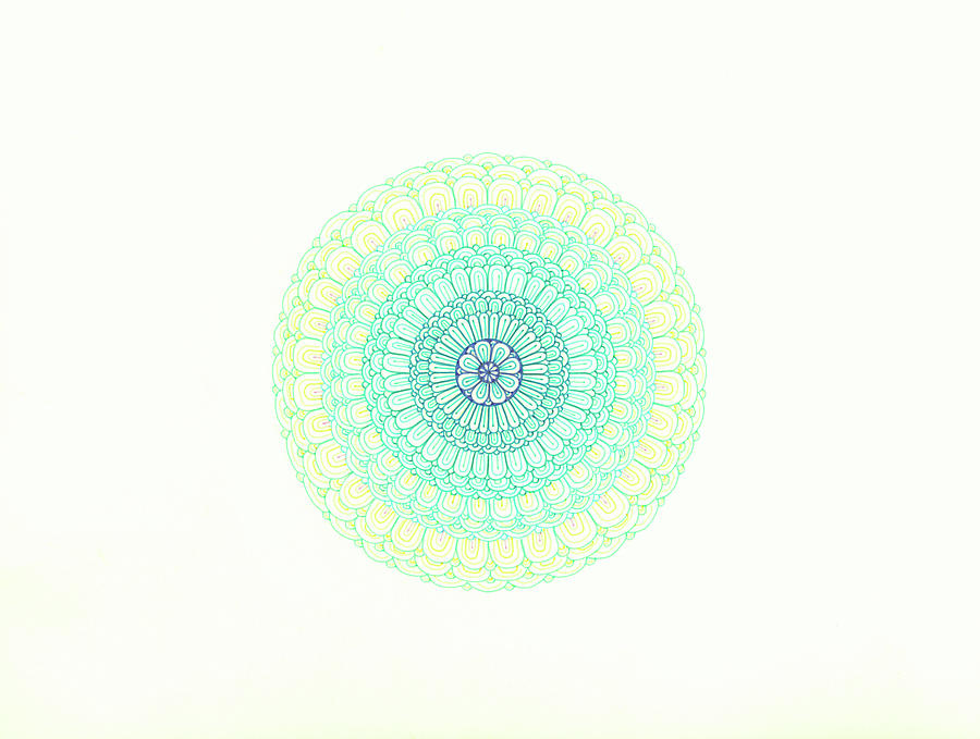 Flower Digital Art - Glowing Mandala by Nicky Kumar