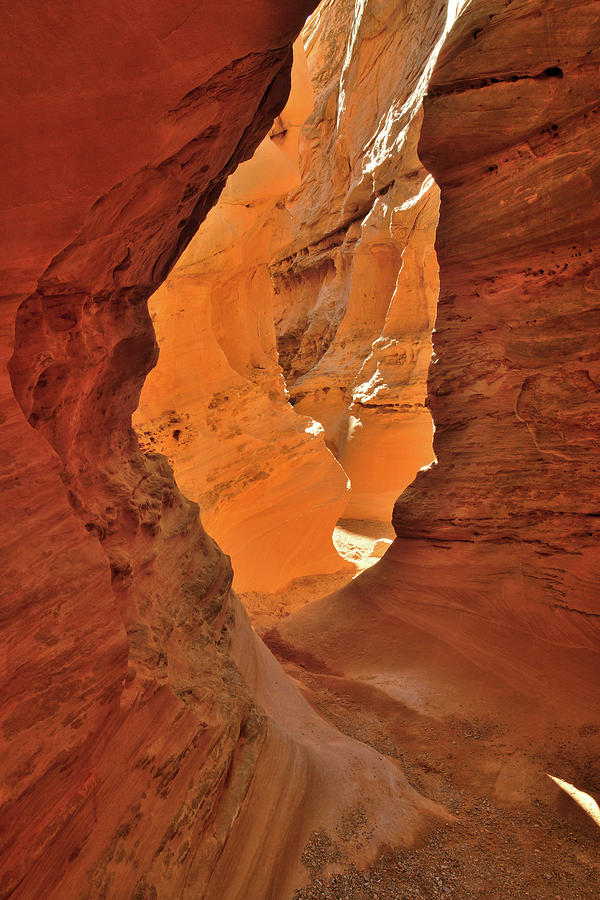 Glowing Narrows of Little Wild Horse Canyon Photograph by Ray Mathis