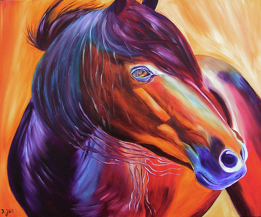 Animal Painting - Glowing Strength by Doris Joa