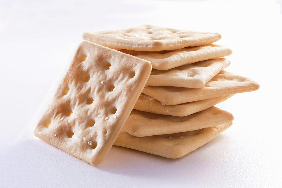 Gluten-free Crackers On White Background Photograph by Piga & Catalano S.n.c.