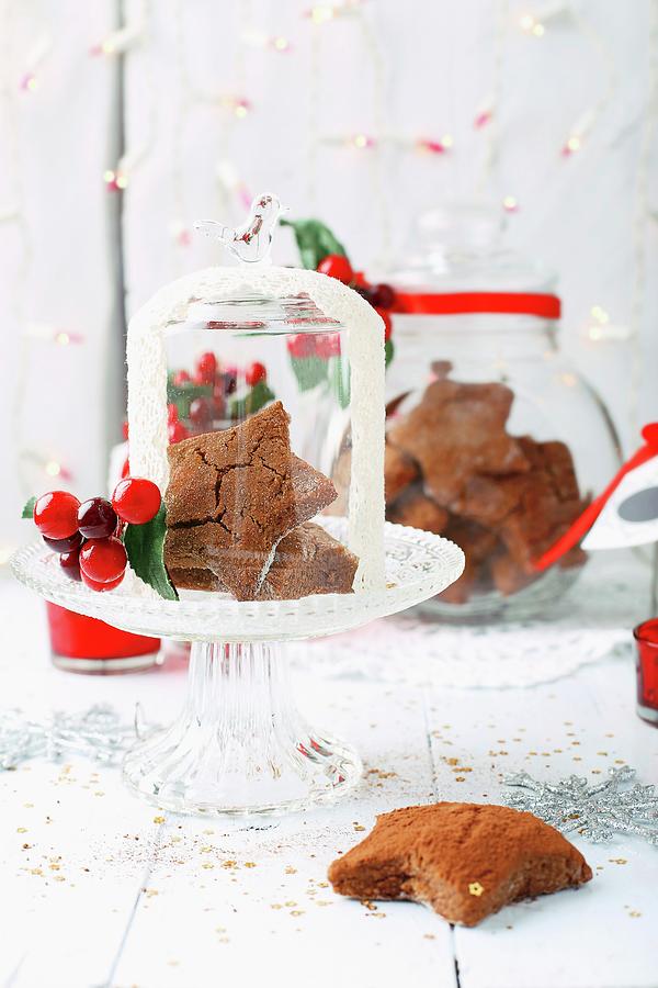 Gluten-free Gingerbread With Christmas Decorations Photograph by Natalia Mantur