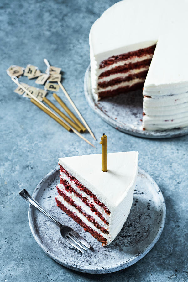 Gluten-free Red Velvet Cake Photograph by Bozena Garbinska