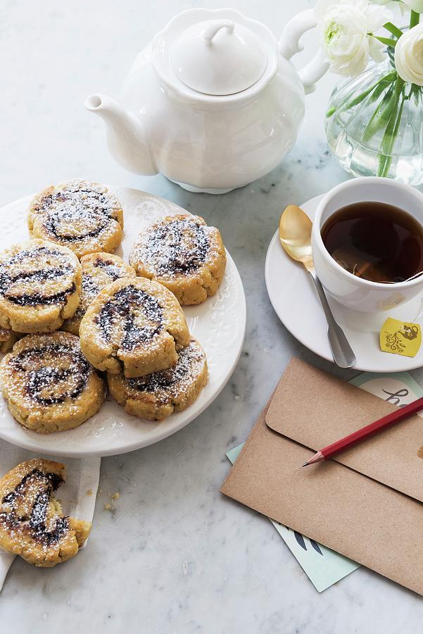 Gluten Free Whirls For Tea Photograph by Veronika Studer