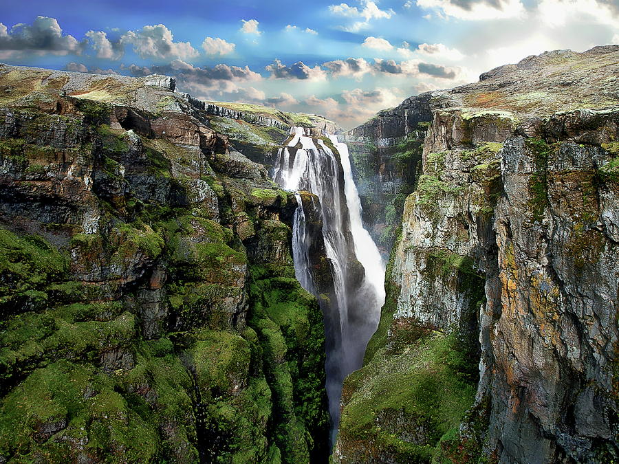 Glymur Waterfall by Anthony Dezenzio Glymur Waterfall by Anthony Dezenzio