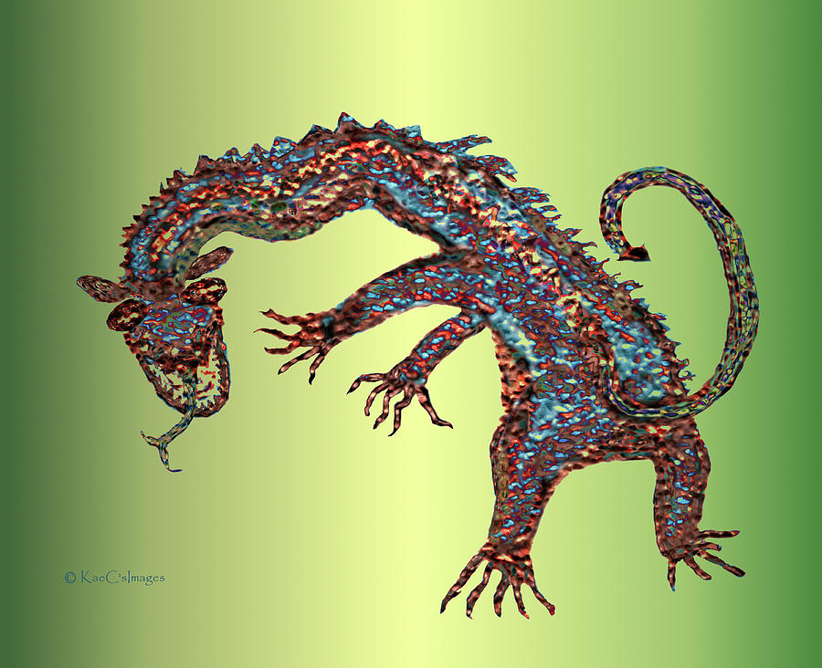 Gnarled Beast Dragon 2 Digital Art by Kae Cheatham