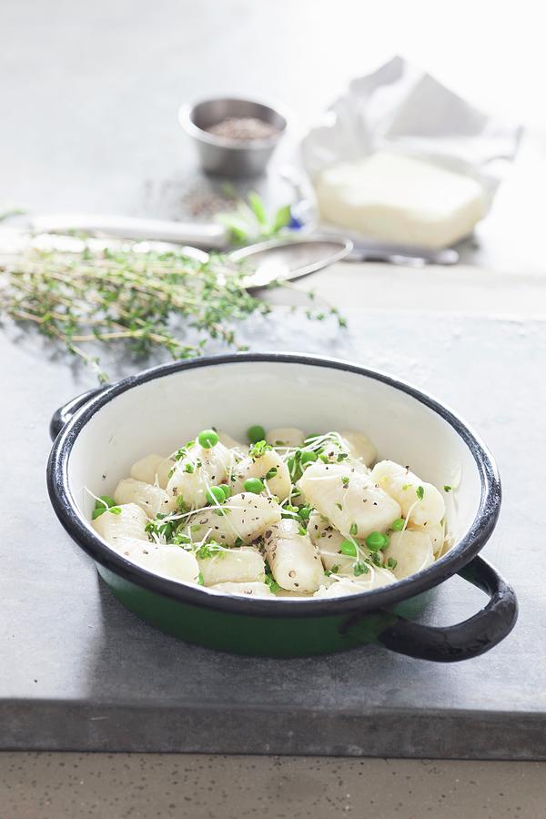 Gnocchi With Peas Photograph by Danny Lerner