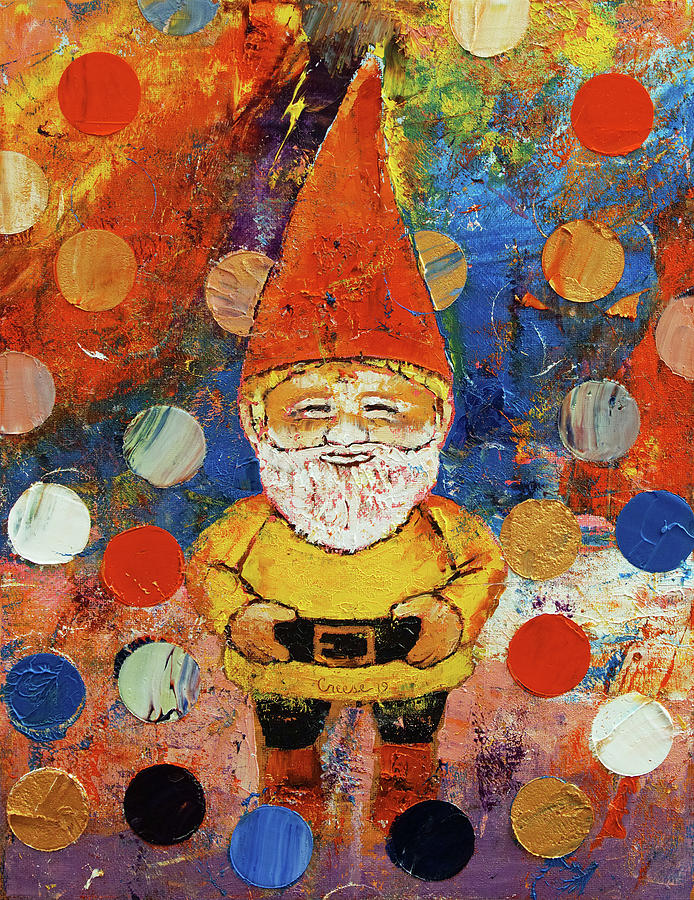 Elf Painting - Gnome by Michael Creese