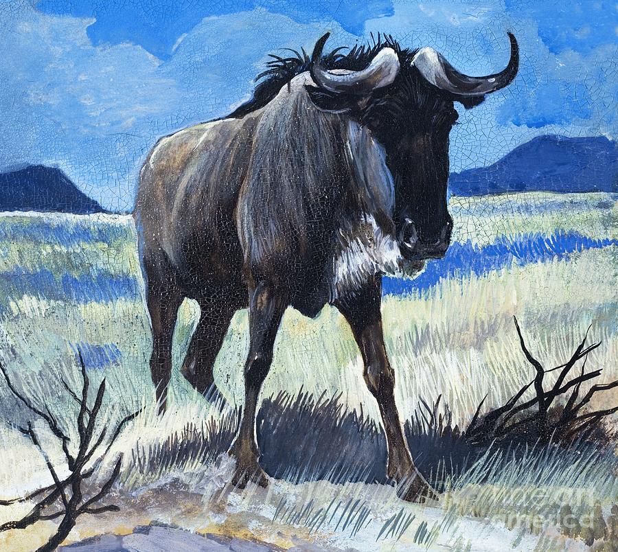 Gnu Painting by Gw Backhouse - Fine Art America