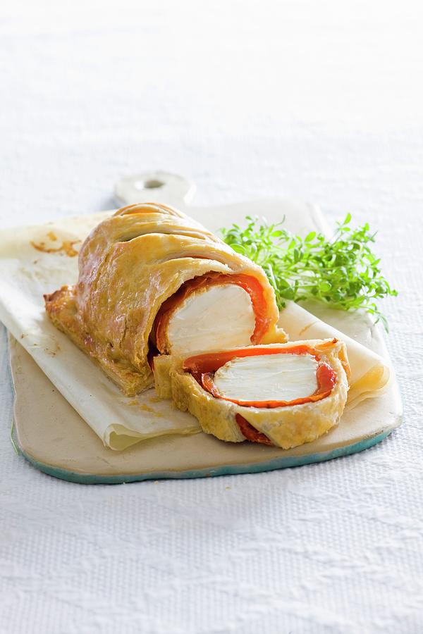 Goats Cheese Wrapped In Puff Pastry Photograph by Lerner, Danny