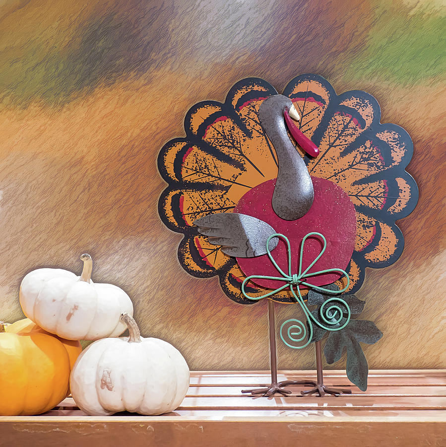 Gobble Gobble On The Shelf Photograph by Leslie Montgomery