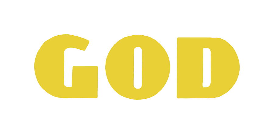 Typography Drawing - God by CSA Images