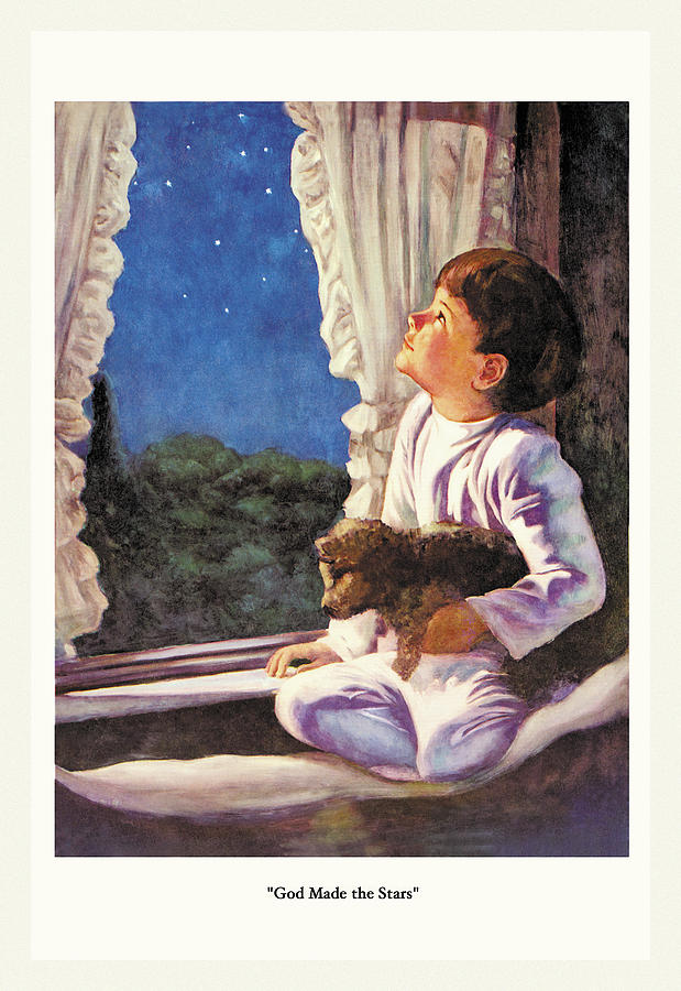 God Made the Stars Painting by M.W. Remington