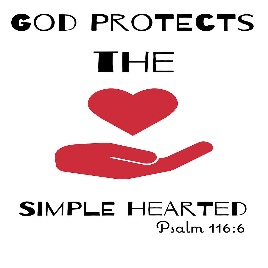 God Protects the Simple Hearted Digital Art by Joe Lach