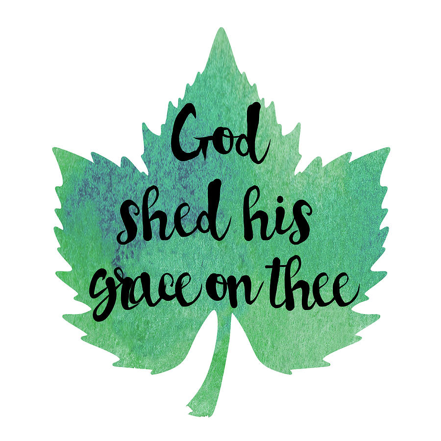 Typography Mixed Media - God Shed by Erin Clark