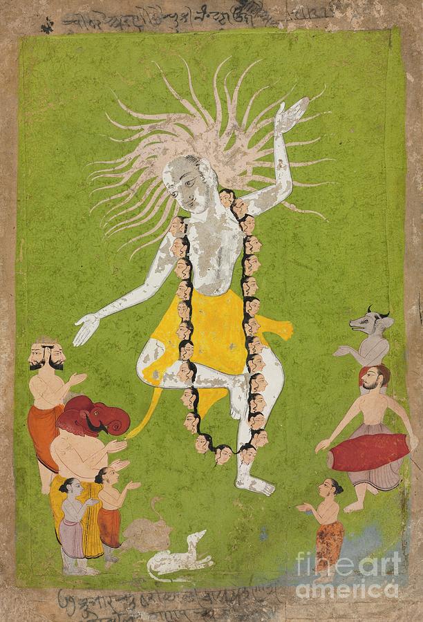 God Shiva In His Ferocious Aspect Drawing by Heritage Images God Shiva In His Ferocious Aspect Drawing by Heritage Images