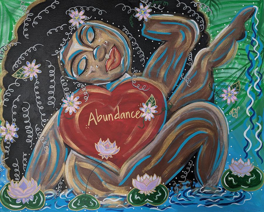 Goddess Painting - Goddess Of Abundance by Angela Yarber Goddess Painting - Goddess Of Abundance by Angela Yarber