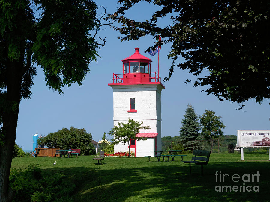 Goderich Lighthouse on Lake Huron Ontario Photograph by Louise Heusinkveld