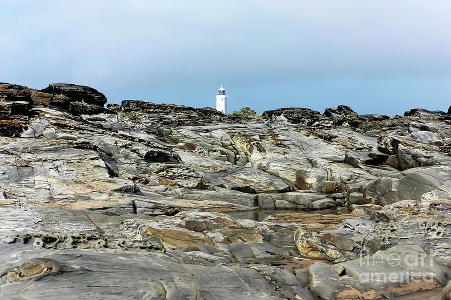 Godrevy Lighthouse Rocks Photograph