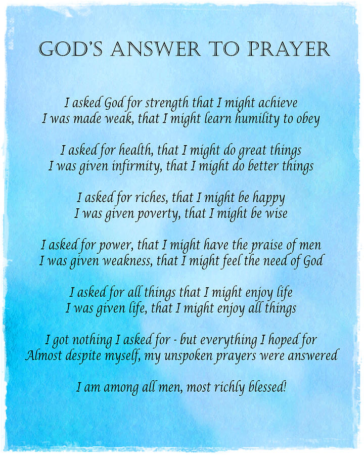 Gods Answer To Prayer Digital Art