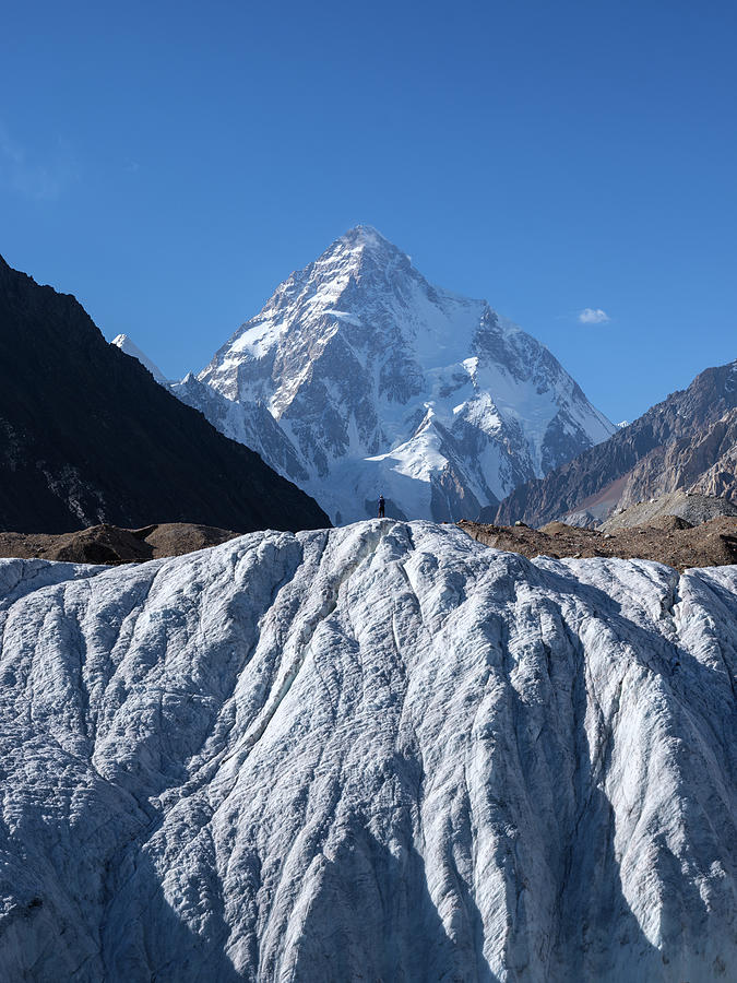 Godwin-austen Glacier Viewed From Baltoro Glacier And Photograph by ...