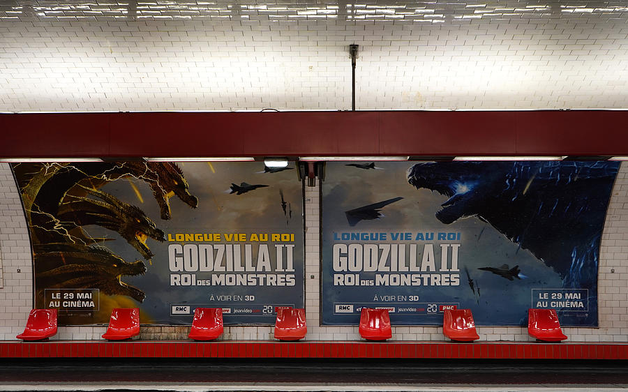 Godzilla Paris Metro 2 Photograph by Andrew Fare