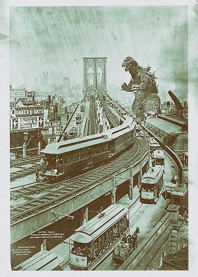 Godzilla Vintage Poster Photograph By Benjamin Dupont - Fine Art America