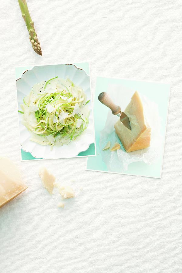 Goes Well Together: Asparagus And Parmesan Photograph by Michael Wissing
