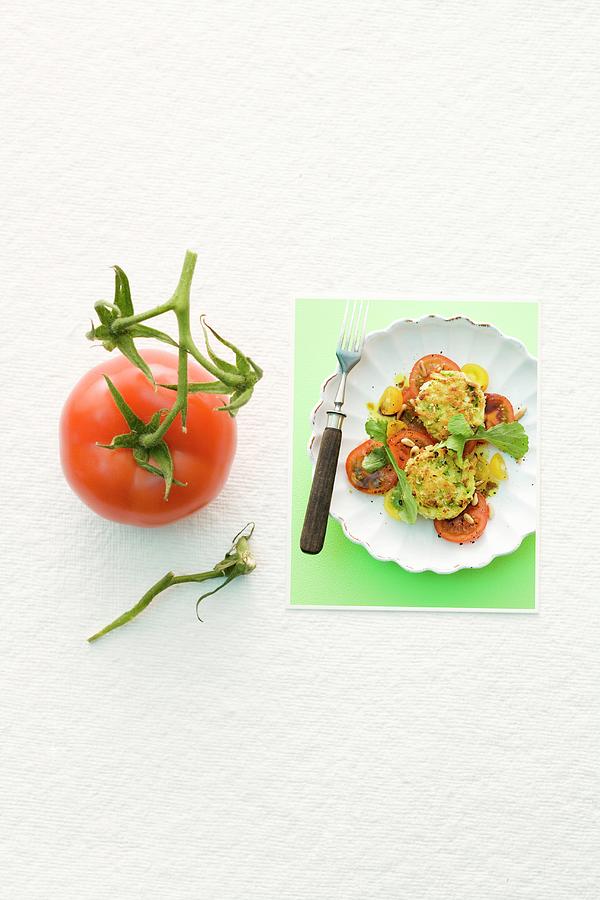 Goes Well Together: Asparagus And Tomatoes Photograph by Michael Wissing