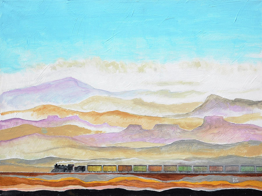 Mountain Painting - Goin? West by Bill Bell