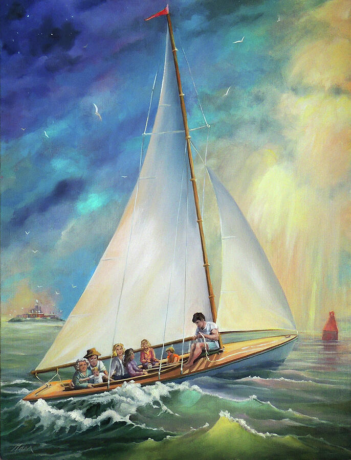 Sports Painting - Going Home by Nancy Griswold