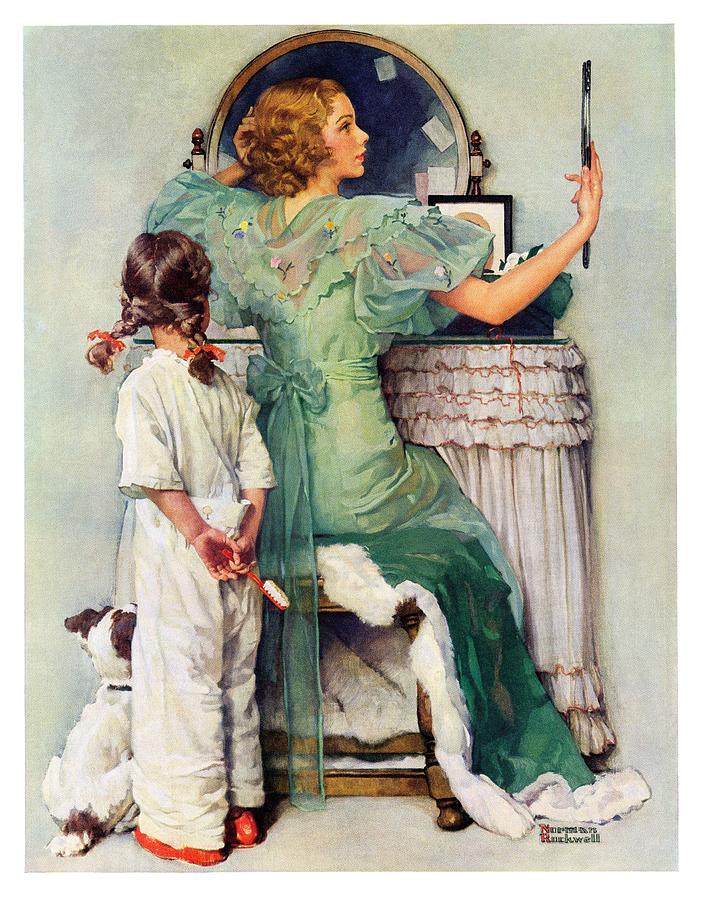 Going Out Painting by Norman Rockwell