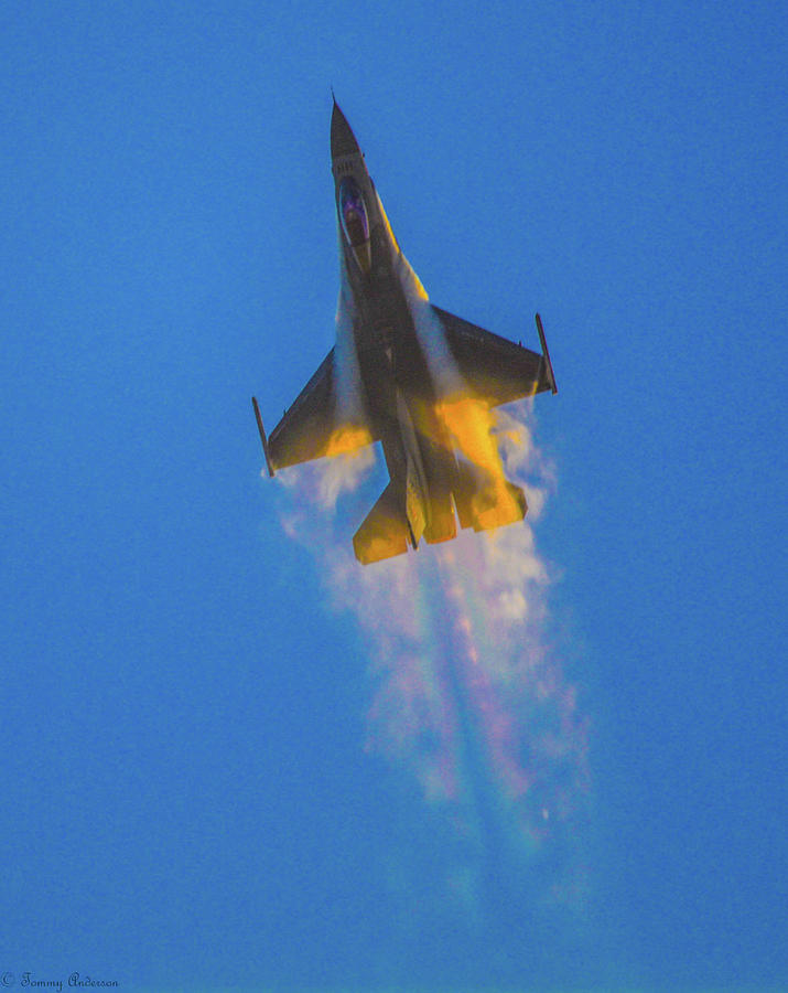 Going Supersonic at Sunset 1 Photograph by Tommy Anderson