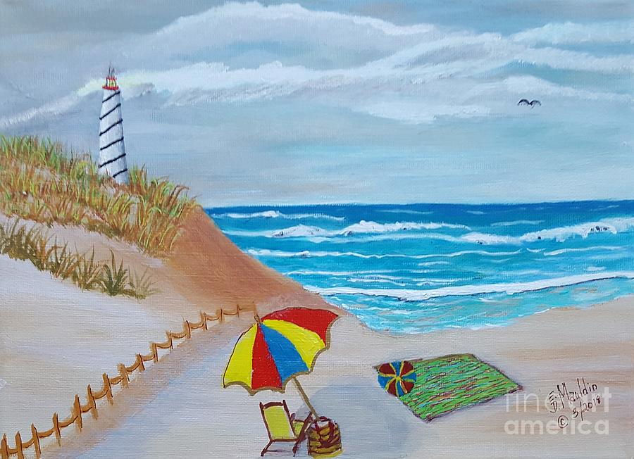 Going to the Beach Painting by Elizabeth Mauldin