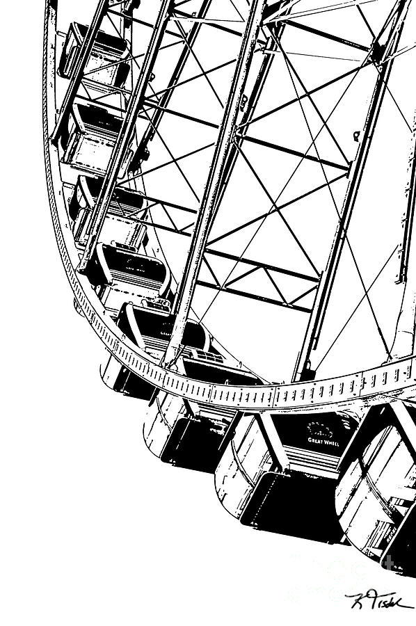 Going Up On The Big Wheel Digital Art by Kirt Tisdale