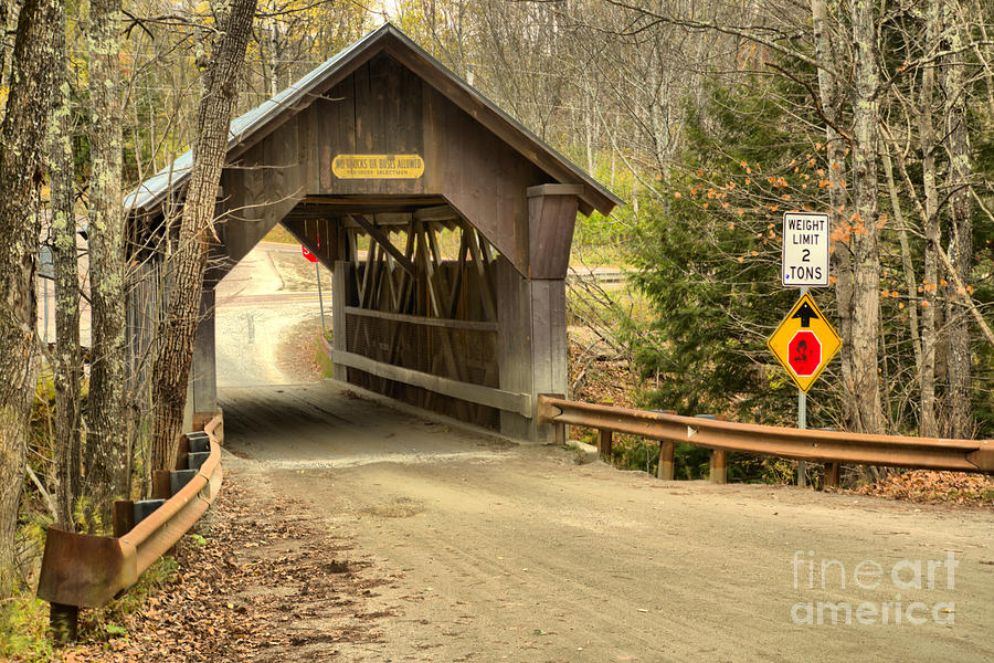 Gold Brook Covered Bridge Photograph by Adam Jewell