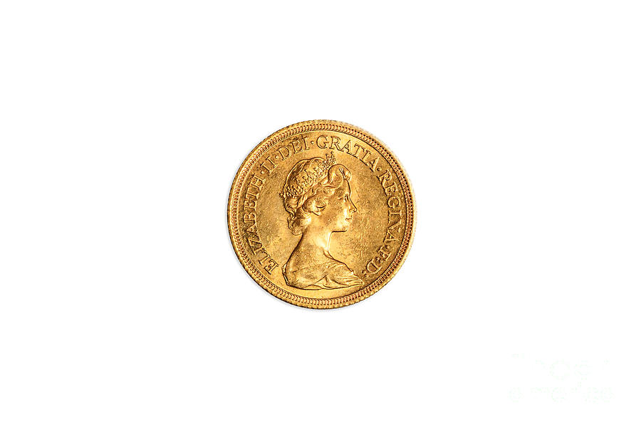 Gold Coin Pound Photograph by Benny Marty