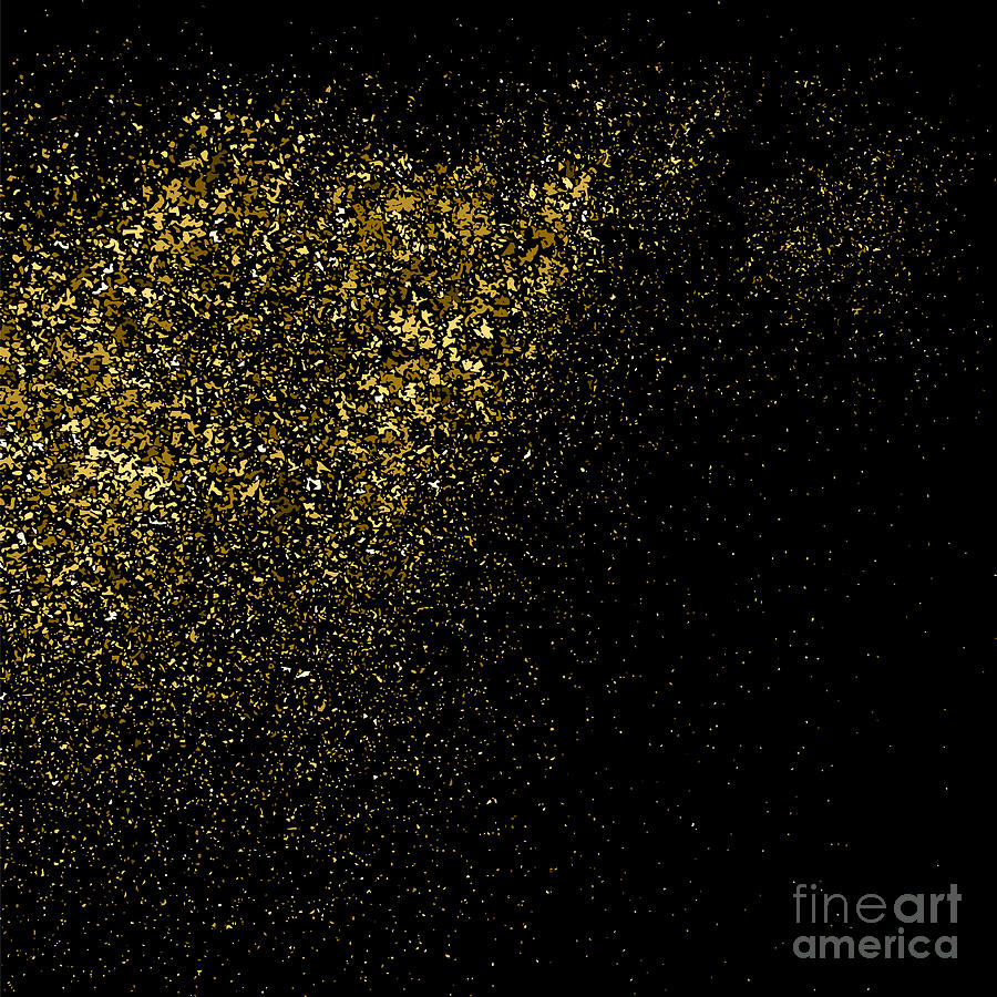 black gold glitter