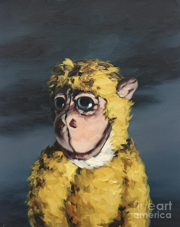 Gold Monkey Painting by Peter Jones