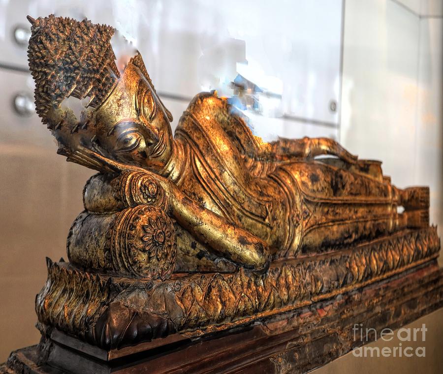 Gold Sculpture South East Asia  Photograph by Chuck Kuhn