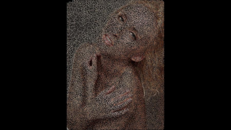 Gold Skin Digital Art by Stephane Poirier