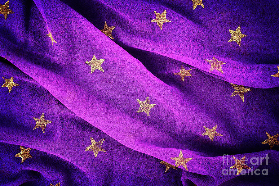 Gold Stars Purple Photograph by Tim Gainey