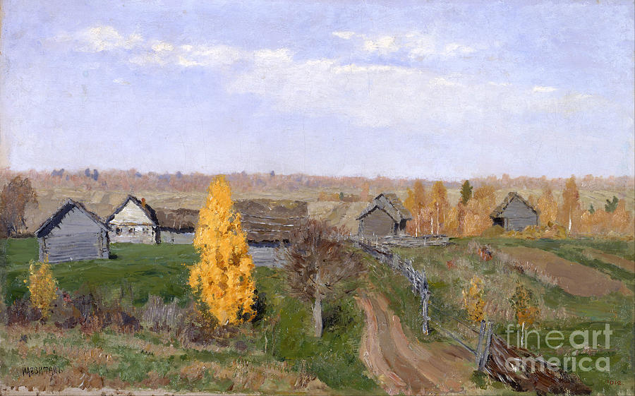 Golden Autumn. Slobodka, 1889. Artist Drawing by Heritage Images