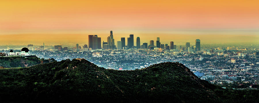 Los Angeles Photograph - Golden California Sunrise by Az Jackson