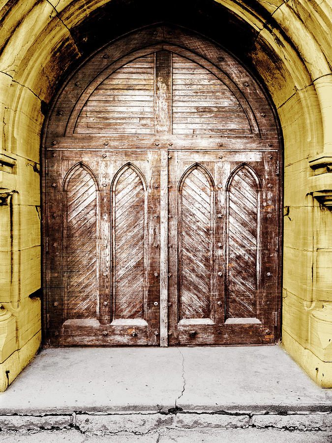 Golden Photograph - Golden Cathedral Door I by Bill Carson Photography