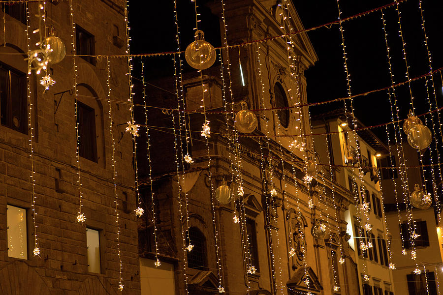 Golden Christmas Balls Florence Photograph by Iris Richardson