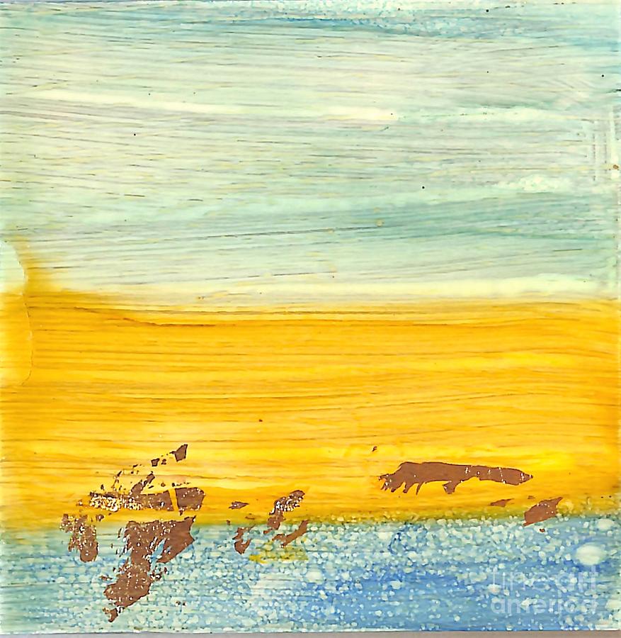 Golden Coast 2 Painting by Patty Donoghue