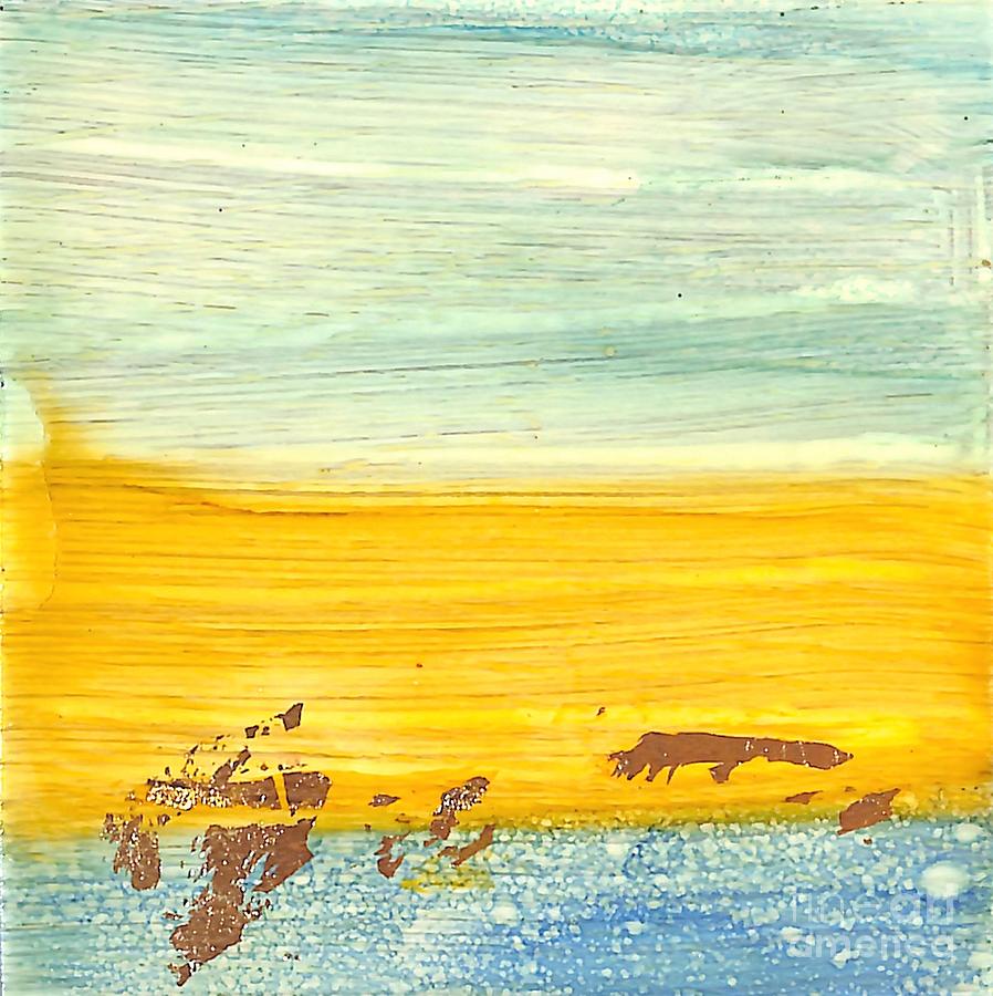 Golden Coast 3 Painting by Patty Donoghue