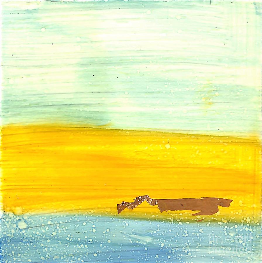 Golden Coast 4 Painting by Patty Donoghue
